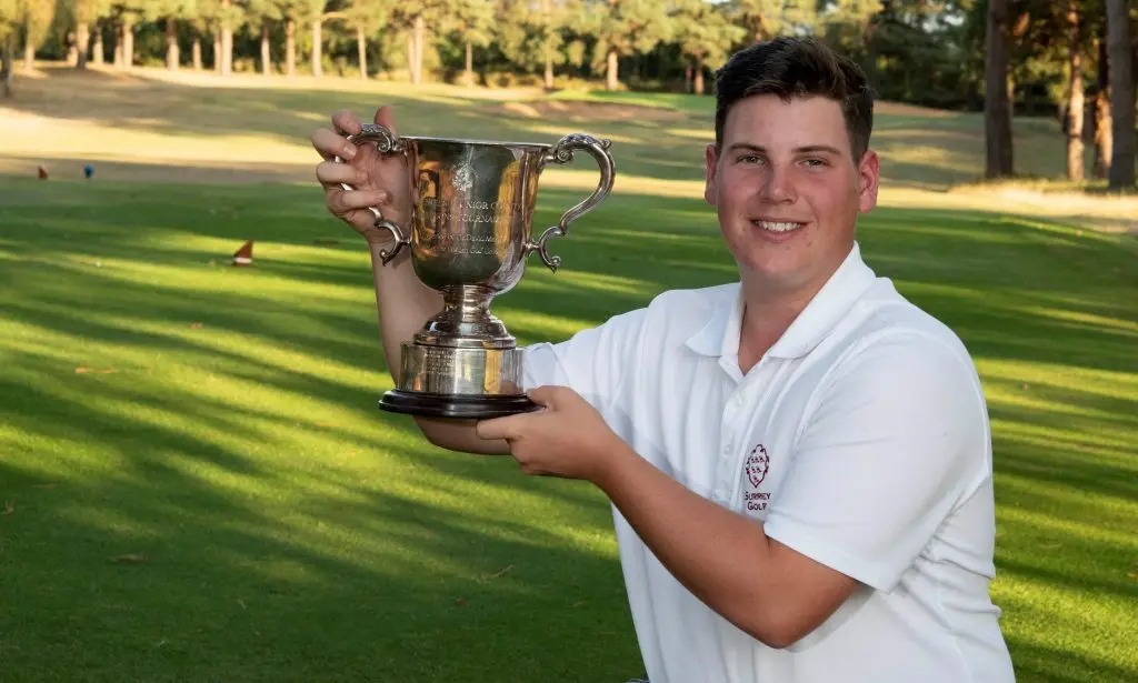 Epsom Golf Club’s Ben Patridge winner of the 2019 English Boys’ County Champion of Champions title