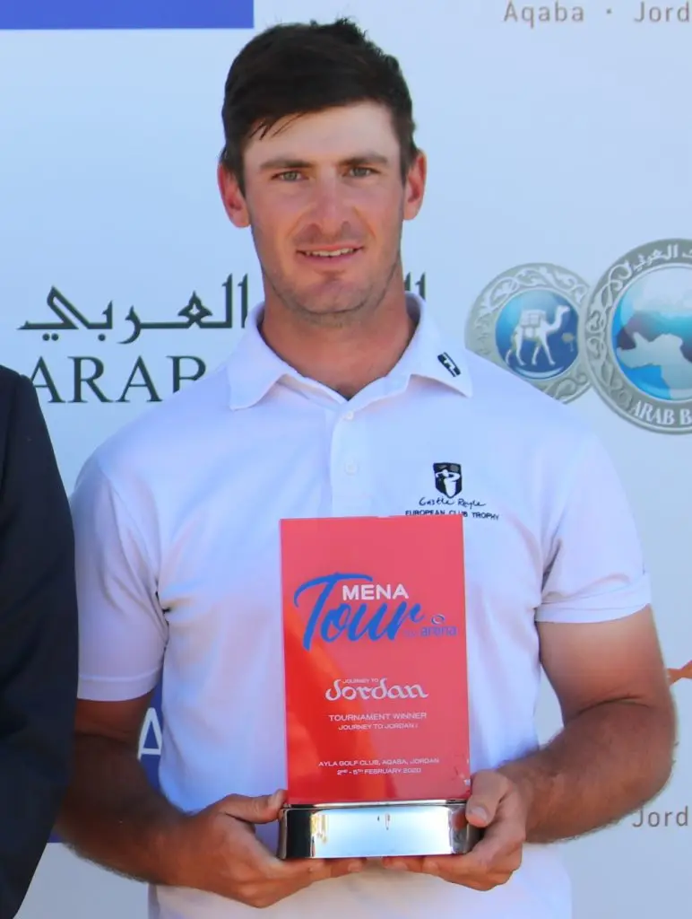 2020 Journey to Jordan No. 1 winner David Langley from Castle Royle Golf Club