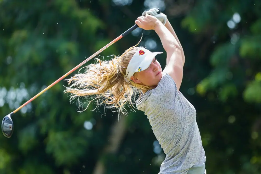 Sweden’s Julia Engstrom in the final round of the 2019 Magical Kenya Ladies Open
