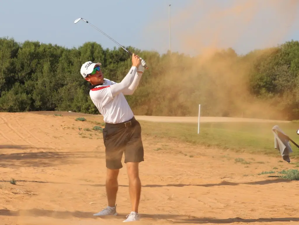 Sweden’s Niclas Weiland in the second round of the 2019 Ras Al Khaimah Open