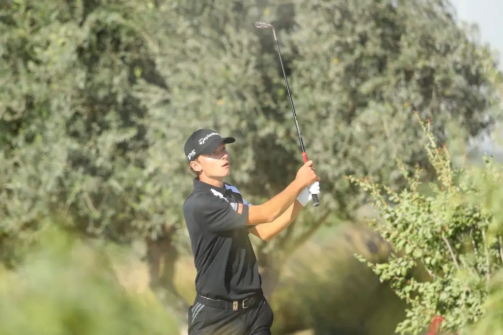 Denmark teenager Nicholai Højgaard first round leader in the 2020 Commercial Bank Qatar Masters at Education City Golf Club
