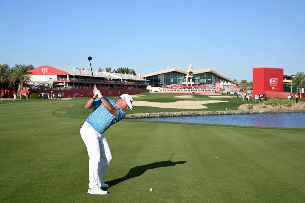 LEE WESTWOOD IN THE THIRD ROUND OF THE 2020 ABU DHABI HSBC CHAMPIONSHIP