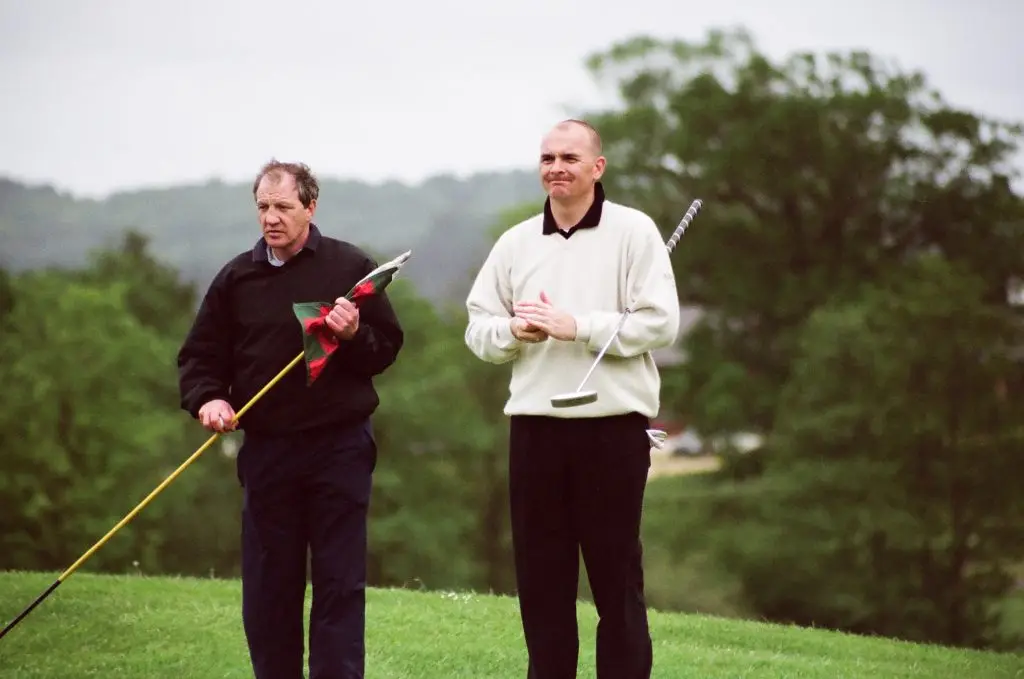 Former Wiltshire county captain Jeremy Tomlinson playing in the 2002 Wiltshire Amateur Championship