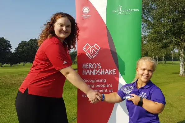 Disabled golfer Ellie Perks from Hagley Golf Club