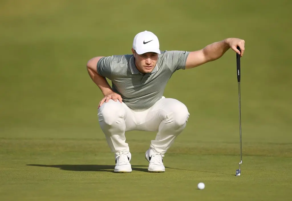OLIVER fisher playing in the second round of the 2019 Portugal Masters