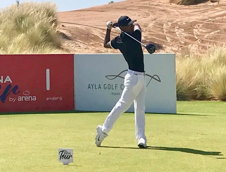 England junior international Robin Williams playing on the MENA Tour’s Journey to Jordan 2